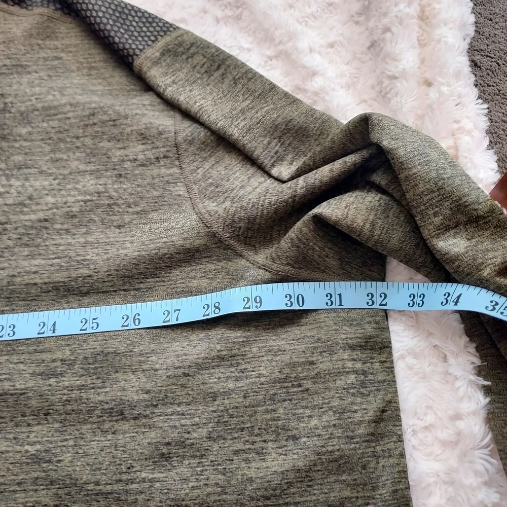 Foundry Supply 4XL Heather Olive Green Long Sleeve Henley Comfy Cool Weather - Picture 5 of 7